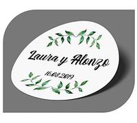 CrisPhy Adesivi personalizzati per matrimonio con nome e data, etichette adesive per invito matrimonio battesimo fidanzamento compleanno festa Natale vintage timbri
