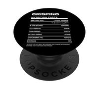 Crispino Dichiarazione Nutrizionale Nome Divertente PopSockets PopGrip Adesivo