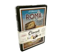 Crispo Cioccolatini Ciocolì - Elegante Scatola in Latta con Rappresentazione Città - Napoli, Firenze, Capri, Venezia, Milano, Roma - Cioccolatini Assortiti Limone, Rhum, Caffè (Roma)