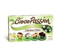 Crispo CiocoPassion Selection Color Confetti VERDI di Cioccolato al Latte e Bianco Gusti Ricotta e Pera, Tiramisù, Stracciatella, Babà e Panna, Torta Caprese Senza Glutine (Gluten Free) 1kg