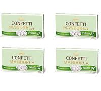 Crispo Confetti alla Mandorla Gran Lusso - Colore Bianco - 4 confezioni da 1 kg [4 kg]