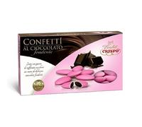 Crispo Confetti ROSA al Cioccolato Fondente Ricoperti da un Croccante Guscio di Zucchero 1kg