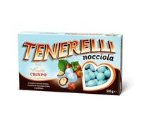 Crispo Confetti Tenerelli Celesti con Nocciola Tostata, Ricoperta di Cioccolato al Latte, Senza Glutine 500g