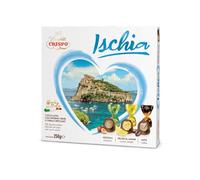 Crispo Ischia, Praline di Cioccolato al Latte Assortite con Nocciola, Limone e Caffè, Confezione Regalo, 250g
