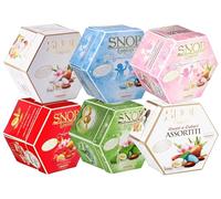 Crispo Kit Confetti SNOB Lieto Evento Personalizzabile, 3 Confezioni da 500g a Scelta, Gusti e Colori Assortiti, Incartati Singolarmente, Confettata, Laurea, Battesimo, Comunione, Matrimonio