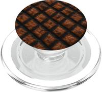 Criss-Cross Grill Marks Seared Meat Close-Up Print PopSockets PopGrip per MagSafe