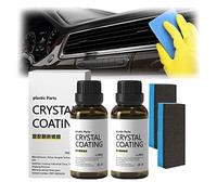 Cristal Coating para Plástico Del Car, Plastic Parts Crystal Coating, Crystal Coating for Car, Plastic Parts Refurbish Agent for Car, Long Lasting Car Plastic Plating Refurbishing Agent (2Pcs)