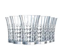 Cristal d'Arques Lady Diamond Bicchiere Acqua 36cl Set 6 | Vetro, bicchiere per acqua, succhi e bibite fredde, lavabile in lavastoviglie, prodotto in Francia