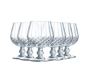 Cristal D'arques Paris - Set di 6 bicchieri da cognac da 32 cl, in Kwarx, lucidi, trasparenti e ad alta resistenza, realizzati in Francia, confezione rinforzata, adatto alla vendita online.