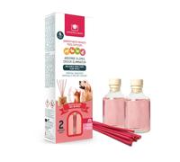CRISTALINAS - Diffusore a canna, per eliminare gli odori, 2 x 30 ml/8 settimane, 0% alcol, ricariche e bacche rosse