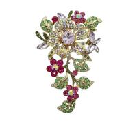 Cristalli Abbelliti Spille Fiorite Versatili In Lega Mano Artigianali Adatte Per Donazione Occasioni Speciali Cristalli Gioielli Fiori