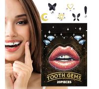 Cristalli dentali C, cristalli dentali - Set di gioielli per denti | Cristalli iridescenti gioielli denti gemme decorazione dentale per donne, principianti