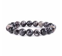 Cristalli di gemma naturale, perle di chakra, guarigione dei cristalli, 10 mm, rotondi, braccialetto elastico come regalo per voi