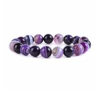 Cristalli di gemma naturale, perle di chakra, guarigione dei cristalli, 10 mm, rotondi, braccialetto elastico come regalo per voi
