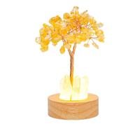 Cristalli Di Giallo Naturale Lampada Albero - Vita Di Curativo, Alberi Di Denaro Delle Prese Fatte A Mano, Lampada A Forma Di Albero Della | Luce Decorativa Per Decorazioni Domestich
