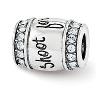 Cristalli Di Swarovski Shoot For The Moon Perline In Argento Sterling Reflection