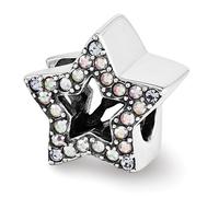 Cristalli Di Swarovski Star Bead .925 Argento Sterling Beads Di Riflessione