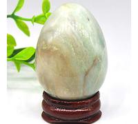 Cristalli e pietre Pietra di cristallo naturale a forma di uovo Pietra lucidata ChakrasQuartz Ornamento for la casa Decor Regali artigianali di ispirazione Pietre naturali Cristalli Reiki ( Color : Am