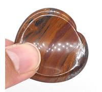 Cristalli e pietre Pietra di palma a forma di cuore Pollice Pietra Tasca Pietra preziosa naturale Quarzo Massaggio con dita decorazioni per la casa(Color:Red Tiger Eye)