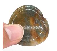 Cristalli e pietre Pietra di palma a forma di cuore Pollice Pietra Tasca Pietra preziosa naturale Quarzo Massaggio con dita decorazioni per la casa(Color:Agate)