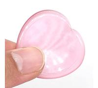 Cristalli e pietre Pietra di palma a forma di cuore Pollice Pietra Tasca Pietra preziosa naturale Quarzo Massaggio con dita decorazioni per la casa(Color:Pink Cat Eye)