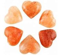 Cristalli e pietre Sale naturale for massaggio termale dell' Sale di pietra for il corpo, sonno, ansia, stress, regalo 6 pezzi raccolta domiciliare(Color:Heart Shaped)