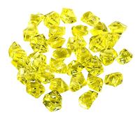 Cristalli falsi 50 pezzi di gemme acriliche trasparenti rocce di ghiaccio in plastica diamanti vaso rocce centrotavola per vasi, tavolo da festa, spargimento di pietra lunga (F unica)