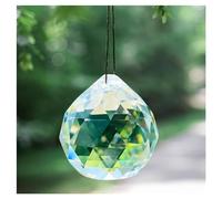 Cristalli pendenti Prismi 1 pz trasparente 50 mm prisma sfaccettato sfera di cristallo trasparente pendente lampadario pendente decorazioni for feste Cristalli pendenti per la decorazione
