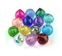 Cristalli pendenti Prismi 20mm/30mm 10 pezzi prisma parti sfera di cristallo sfera sfaccettata di cristallo for la decorazione Cristalli pendenti per la decorazione(20mm 10pcs)