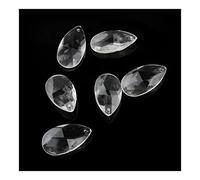 Cristalli pendenti Prismi 38mm 100 pezzi parti in plastica cristallo acrilico pendenti a goccia parti di taglio prisma sfaccettato Cristalli pendenti per la decorazione