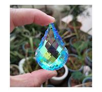 Cristalli pendenti Prismi 5pcs AB colore appeso ciondolo cristallo prisma lampadario parti decorazione Cristalli pendenti per la decorazione(14)