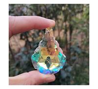 Cristalli pendenti Prismi 5pcs AB colore appeso ciondolo cristallo prisma lampadario parti decorazione Cristalli pendenti per la decorazione(3)