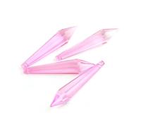 Cristalli pendenti Prismi Ciondolo pendente con prisma ornamentale a goccia in cristallo rosa da 38 mm/63 mm/76 mm Cristalli pendenti per la decorazione(63mm,10pcs)
