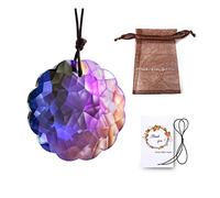 Cristalli pendenti Prismi Parti del lampadario di cristallo da appendere alla finestra a 5 colori Cristalli pendenti per la decorazione(3)