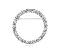 Cristalli Rotondi Occhiali Titolare Spilla Titolare Semplice Design Moda Spilla Pins Per Le Donne Moda Gioielli Pin, Small, Rame e cristalli