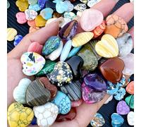 Cristallo A Forma Di Cuore Multicolore, Cristallo A Forma Di Cuore Emozionante, Ideale Per Il Bilanciamento Dell'Energia Spirituale Dell'Amore Gemme, Meditazione, Regalo Perfetto, Decorazione Per Gioi