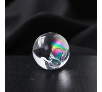 Cristallo Bianco Naturale scoppiate Colorate Arcobaleno a Sfera di Cristallo trasferimento Decorativo Decorativo Decorazioni per la casa (10pc25mm-28mm)