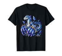 Cristallo Blu Artiglio Drago Fantasy Ice Power Maglietta