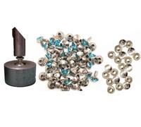 Cristallo Brillantini Rivetti 10mm + Strumento a Mano Setter per Vestiti Borse
