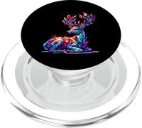 Cristallo cervo animale poligonale geometrico PopSockets PopGrip per MagSafe