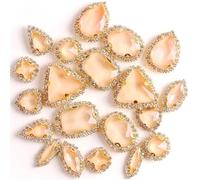 Cristallo con catena di strass da cucire per abito fai da te Trim