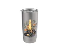 Cristallo con funghi di bosco e lumache - Goblincore Bicchiere termico in acciaio inox doppia parete