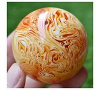 Cristallo di Meditazione Naturale Sfera di Cristallo Ambra Ambra Naturale da 50 mm, for la Decorazione della casa Pietra di Cristallo