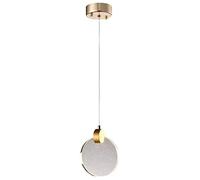 Cristallo di vetro apparecchi di illuminazione a sospensione Lampadario moderno a soffitto a sospensione Lampadario a soffitto per soggiorno camera da letto tromba delle scale (1-Light,13cm)
