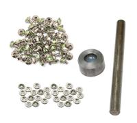 Cristallo Diamante Stud Rivet Con Strumento Manuale Per Borsa In Pelle 8Mm