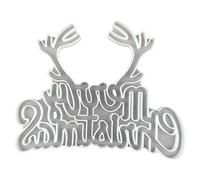 Cristallo Epossidico Stampo Cervo per Testa Buon Natale Lettera Parete Elenco Decorazione Ornamenti di Natale Mo Testa di Cervo Silicone