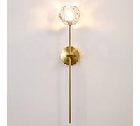 Cristallo Globo Trasparente LED Lampada Da Parete Moderno Stile Nordico | Applique Da Parete Metallo Dorato Trasparente Per Interni Applique Da Parete Per Camera Da Letto Negozio Bar