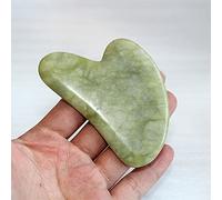 Cristallo naturale Artigianato in pietra grezza Giada verde naturale Bordo Gua Sha Pietra di giada rosa Corpo Piastra raschiante for occhi viso Agopuntura Massaggio Rilassamento Assistenza sanitaria 1