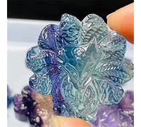 Cristallo naturale Fluorite naturale Cristallo di quarzo Pietra intagliata Volpe a nove code Sirena Stelle Amuleto fortunato Intaglio animale Regalo 1pz Collezioni di casa ( Color : Nine Tailed Fox ,