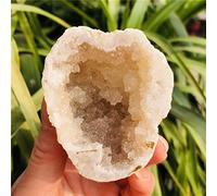 Cristallo naturale Geode di agata naturale Pietra preziosa grezza Foro di cristallo Campione Contiene curativo Cluster di cristallo pulito Belle pietre cristalli e pietre ( Color : 6-7cm , Size : 3pc